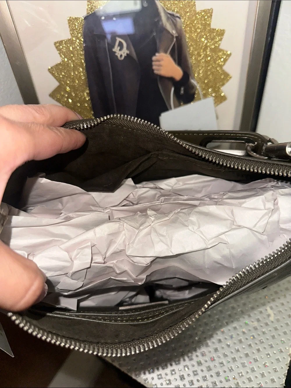 Steve Madden Olive Green Hobo Bag
